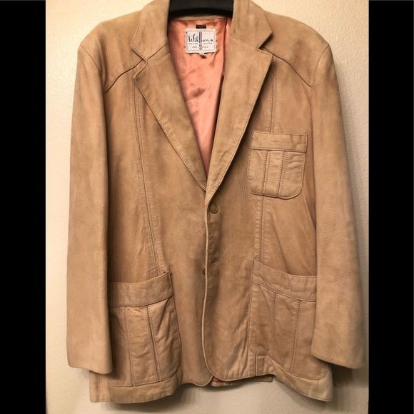 vintage wilsons leather suede jacket blazer - Picture 6 of 10